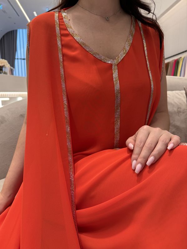 2 Pc Chiffon Handmade Embroidery